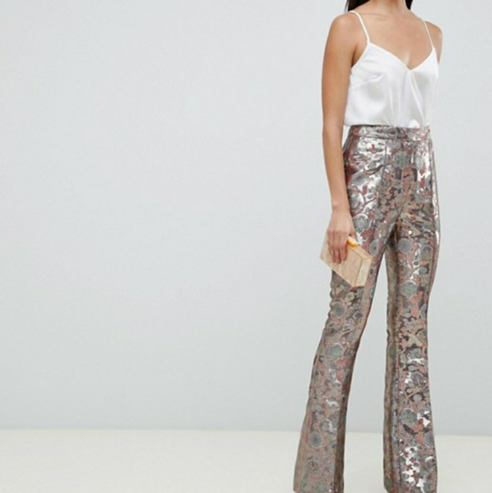 Asos Jacquard Suit Pants
